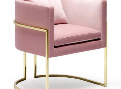 Sessel Metall Design Polster Lounge Club Stuhl Sitz Relax Luxus Zimmer Warte Neu